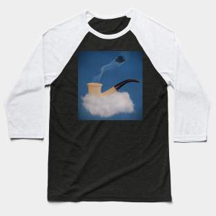 Rene Magritte Pipe Smooking Baseball T-Shirt